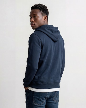 Full Zip Hoodie Long- Navy