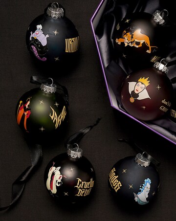Disney Set of 7 Baubles - Villains