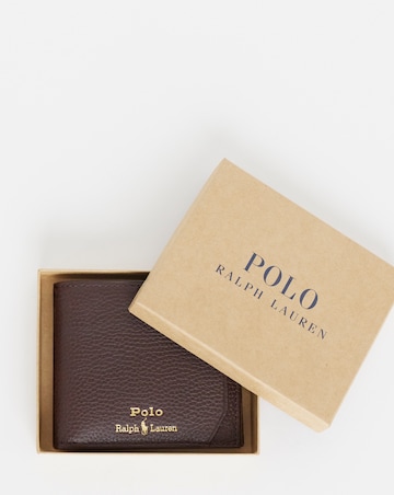 Polo Ralph Lauren Pebble Leather Wallet - Brown