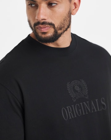 Jack & Jones Frederiksberg Monogram T-Shirt - Black