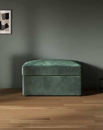 Jay-Be Luxe Velvet Footstool Bed with Comfort Mattress