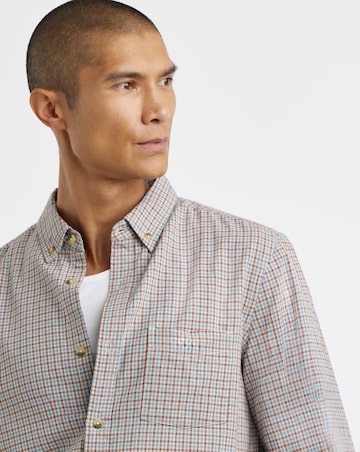 Long Sleeve Cotton Gingham Shirt