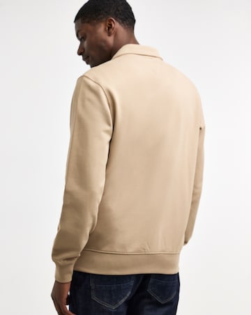 Tommy Hilfiger Essential Terry 1/4 Zip Sweat - Beige