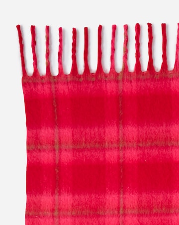 Faux Mohair Checked Throw