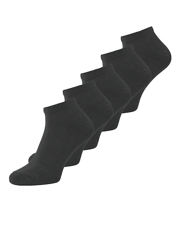 Jack & Jones Dongo 5 Pack Socks - Black