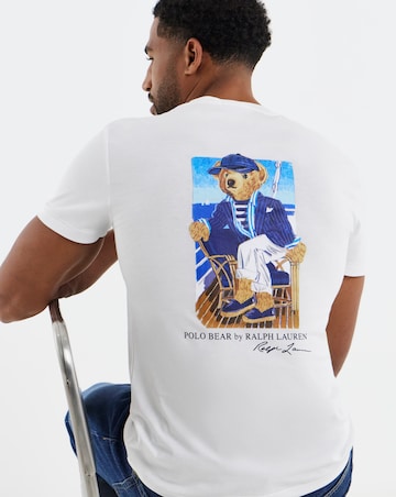 Polo Ralph Lauren Short Sleeve Bear Back Graphic T-Shirt - White