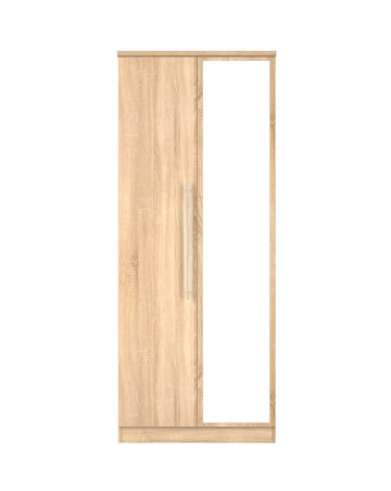 Osprey Ready Assembled 2 Door Mirrored Wardrobe - Kids