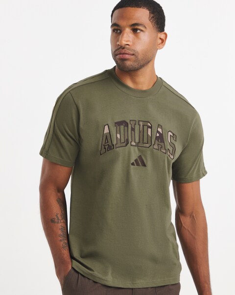 adidas Camo Print Logo T-Shirt