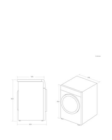 Hoover H-DRY 350 HRE H9A3TBE-80/N WiFi 9kg Heat Pump Tumble Dryer White +Install