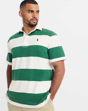 Polo Ralph Lauren Short Sleeve Stripe Rugby - Green/White