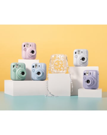 Fujifilm Instax Mini 13 Camera inc Skinny Dip Case & 20 Shot Film - Clay White