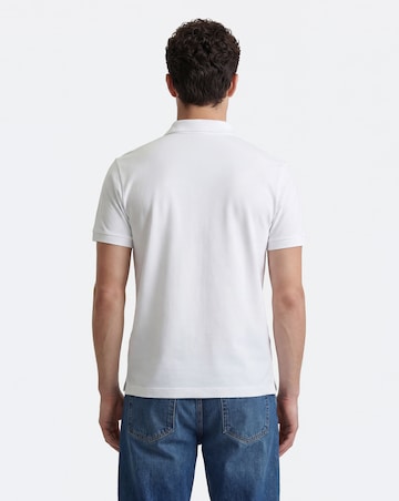 Pure Cotton Jersey Polo Long Length- White