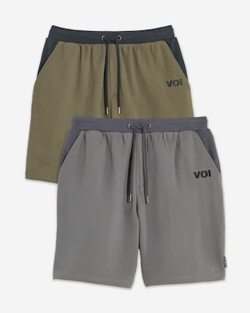 Voi 2 Pack Contrast Pocket Sweat Short