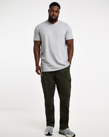 5 Pack V Neck T-Shirts Extra Long