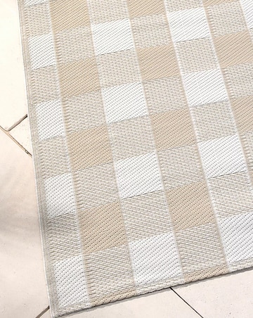 Gingham Outdoor Rug