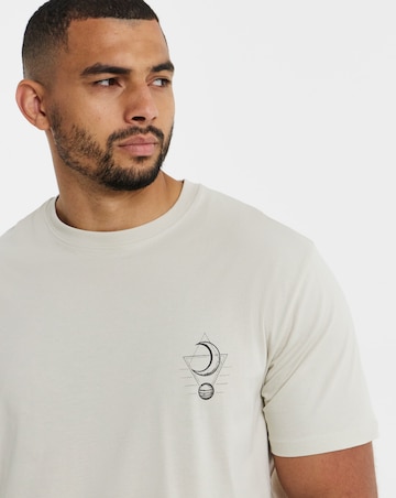 Jack & Jones Astro Back Graphic T-Shirt - Off White