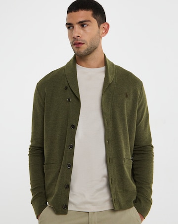 Polo Ralph Lauren Double Knit Cardigan - Green Heather
