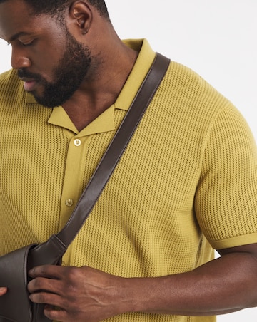 Knitted Revere Collar Shirt