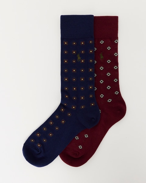 Polo Ralph Lauren 2 Pack Spot Socks - Navy/White