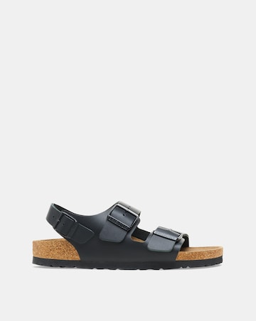 Birkenstock Classic Smooth Leather Miland Sandals - Black