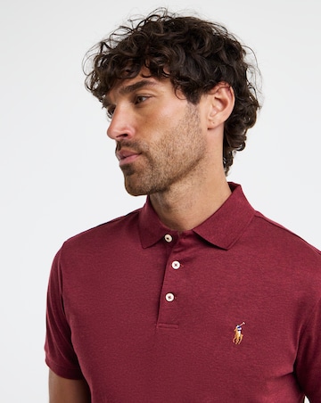 Polo Ralph Lauren Short Sleeve Soft Cotton Polo - Wine Heather