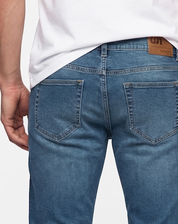 Union Loose Fit Stretch Jeans Mid Wash