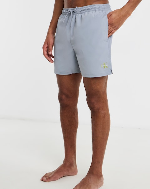 Calvin Klein Drawstring Waistband Swimming Short - Grey