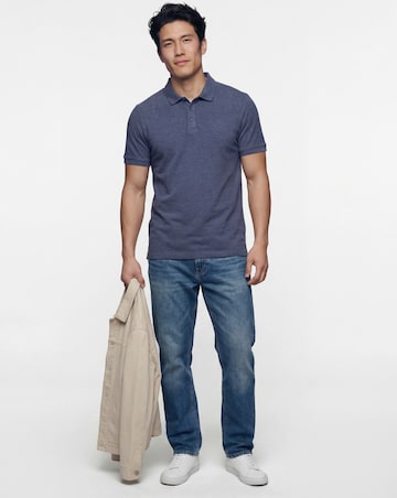 Marl Pique Polo Long