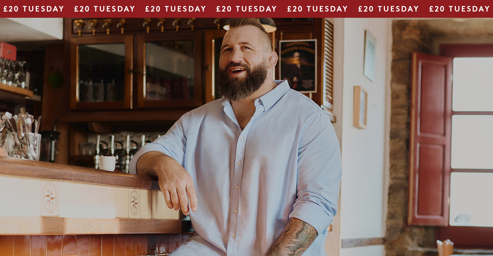 £20 Tuesday - Joe Marler wears Long Sleeve Oxford Shirt Long Length