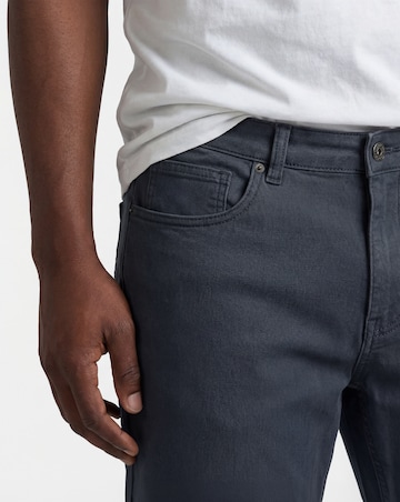 Union Blue Loose Fit Stretch Gabardine Jean