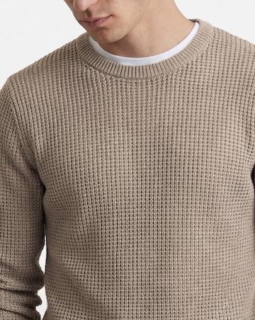 Textured Crew Neck Jumper