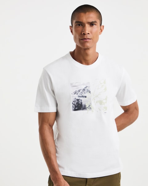 BOSS Short Sleeve Graphic T-Shirt - White
