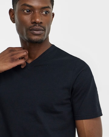 Pure Cotton V-Neck T-Shirt Long
