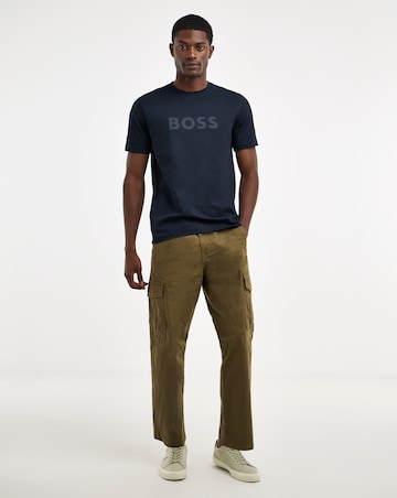 BOSS Short Sleeve Logo T-Shirt - Navy