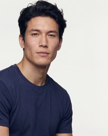 Folio Mercerised Supima Cotton T-Shirt-Navy