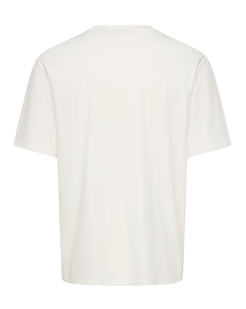 Only & Sons ACDC Relaxed Fit T-Shirt - Off White
