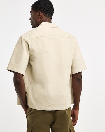 BOSS Short Sleeve Resort Shirt - Light Beige