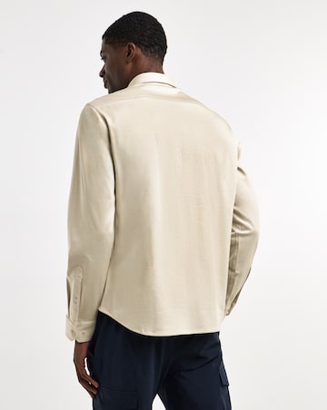 BOSS Long Sleeve Motion Shirt - Light Beige