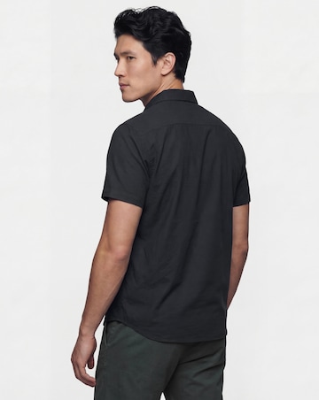 Short Sleeve Linen Blend Shirt