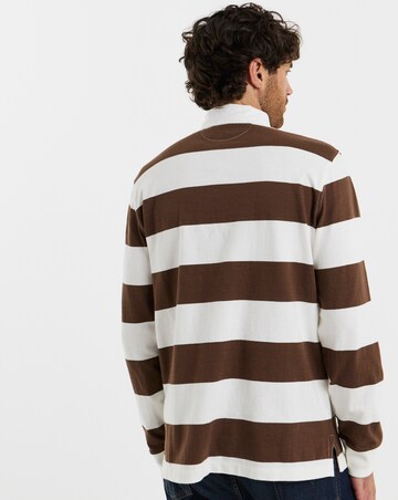 Polo Ralph Lauren Long Sleeve Stripe Rugby - Cream/Brown