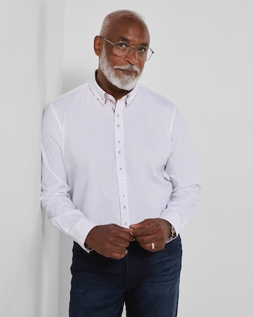 Joe Browns Delightful Double Collar Smart Shirt - White