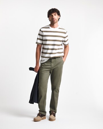 Barbour Browtop Short Sleeve Striped Relaxed T-Shirt - White