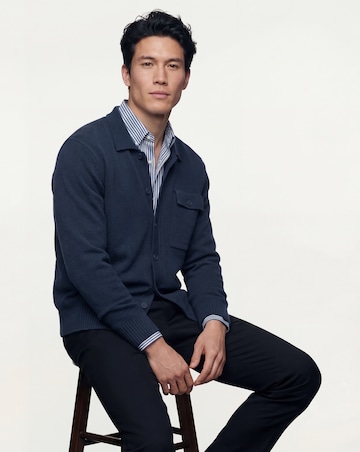 Wool Mix Button Through Knitted Shirt