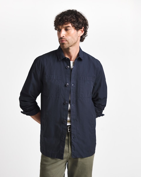 Barbour Rickfell Ripstop Overshirt - Navy