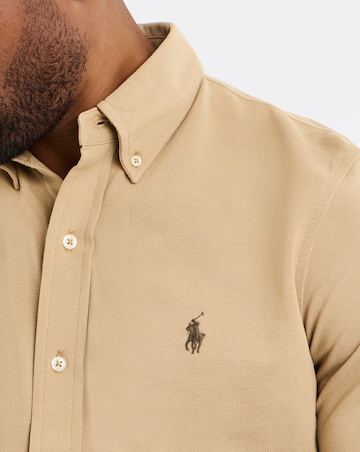 Polo Ralph Lauren Short Sleeve Stretch Mesh Shirt - Vintage Khaki