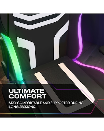 X Rocker Agility Compact PC Gaming Chair for Juniors with Neo Motion SYNC - RGB