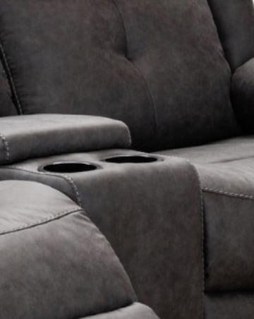 Victor Manual Recliner 2 Seater Sofa with Console