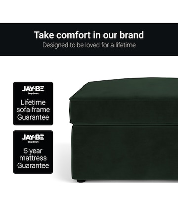 Jay-Be Brushed Twill Footstool Bed with Comfort Mattress