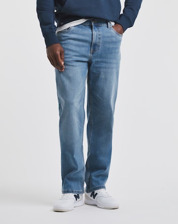 Union Straight Fit Stretch Jeans Light Wash