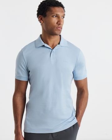 BOSS Short Sleeve Pio Jersey Polo - Light Blue